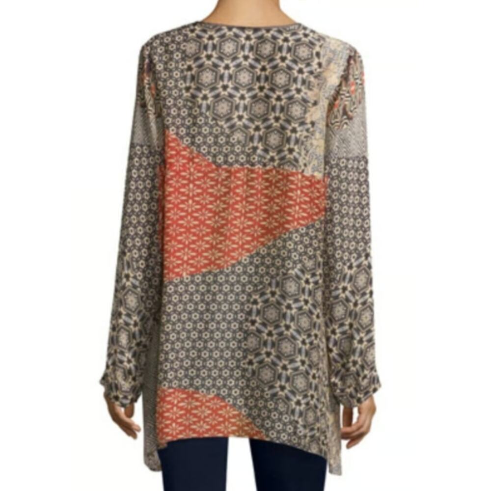 Johnny Was breeland patterned Tunic Top - Picture 7 of 7